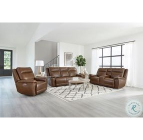 Winston Hickory Zero Gravity Power Reclining Living Room Set with Power Headrest