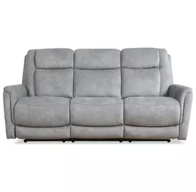 Linus Hudson Grey Zero Gravity 83" Power Reclining Sofa