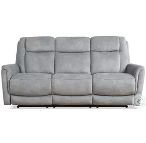 Oscar Hudson Grey Zero Gravity 83" Power Reclining Sofa
