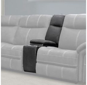 Mason Charcoal Performance Fabric Console