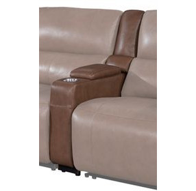 Modesto Sable Thin Console With Power Headrest