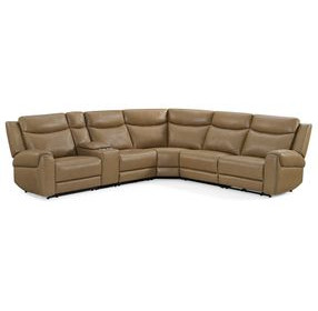Momentum Cashew 6 Piece Modular Power Reclining Sectional