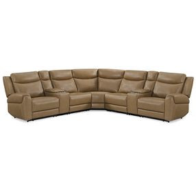Momentum Cashew 7 Piece Modular Power Reclining Sectional