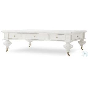 Grand Oak White Cocktail Table