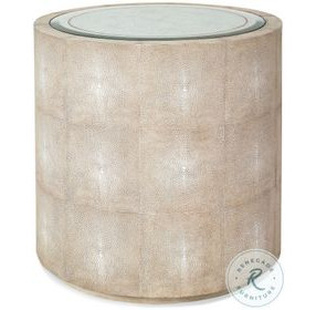 Taylor Taupe And Cream Drum Table