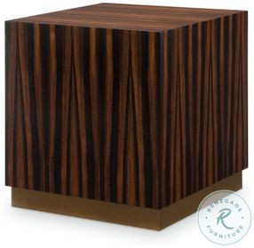 Banks Warm Bronze Cube End Table
