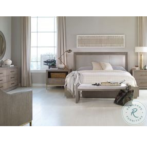Kendall Camino Grey And Taupe Upholstered Platform Bedroom Set