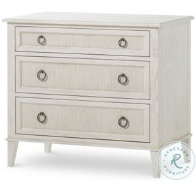 Hampton Chalk 3 Drawer Nightstand