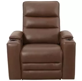 Nexus Autumn Umber Leather Zero Gravity Power Recliner