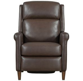 Northfield Walnut Whirl Leather Power Recliner
