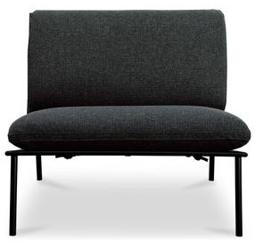 Salma Speckled Charcoal Upholstered Outdoor Accent Chair