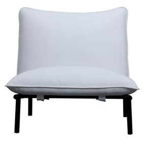 Morgan White Upholstered Outdoor Accent Chair