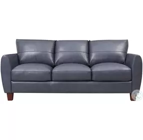 TerraTrek Blue Leather 82" Sofa