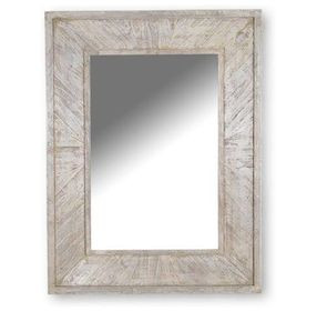 Crossings Monaco Weathered Blanc Wall Mirror