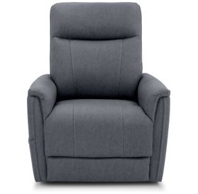 Montclair Jumbo Slate Performance Fabric Power Lift Recliner wirh Power Headrest and Power Lumbar