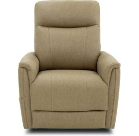 Montclair Jumbo Sand Performance Fabric Power Lift Recliner with Power Lumbar and 3 Zone Heat
