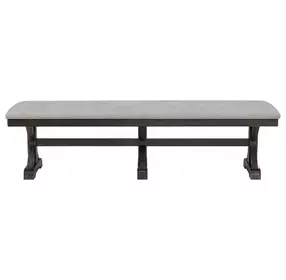 Johnshaven Light Gray Upholstered Dining Bench