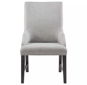 Johnshaven Light Gray Upholstered Dining Host Chair Set of 2
