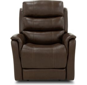 Mooresville Sorrento Coffee Leather Zero Gravity Triple Power Recliner with Power Lumbar and USB Charging