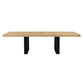 Magnolia Black 108" Extendable Rectangular Dining Table