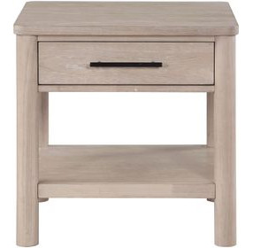 Gabby Light Brown Square End Table