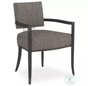 Reserved Seating Gray and Seal Skin Arm Chair