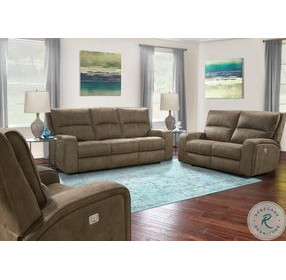 Nova Kahlua Dual Performance Fabric Power Reclining Living Room Set