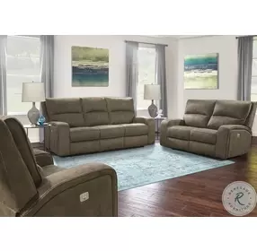 Nova Kahlua Dual Performance Fabric Power Reclining Living Room Set