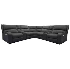 Polaris Slate 7 Piece Modular Power Reclining Sectional