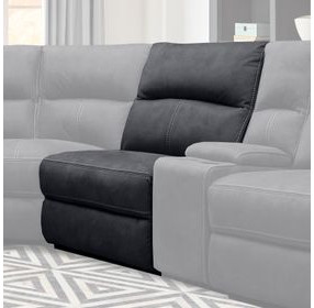 Polaris Slate Performance Fabric Manual Armless Recliner