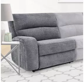 Polaris Bizmark Gray Performance Fabric LAF Power Recliner