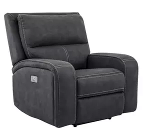 Polaris Slate Performance Fabric Power Recliner