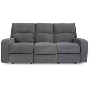 Polaris Bizmark Gray Performance Fabric 85" Power Reclining Sofa