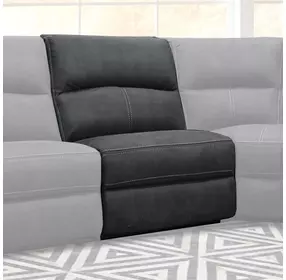 Polaris Slate Performance Fabric Armless Chair