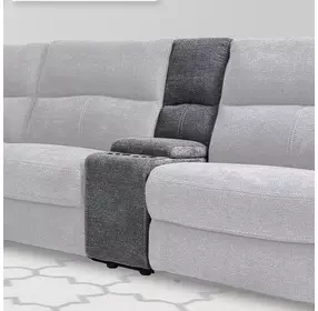 Polaris Bizmark Gray Performance Fabric Console