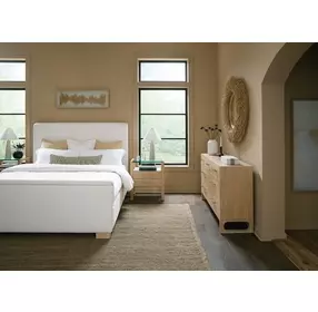 Banyon Bay Beige Upholstered Panel Bedroom Set