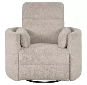 Radius Burlap Manual Swivel Recliner