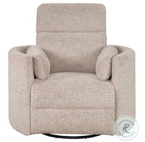 Radius Burlap Manual Swivel Recliner