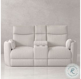Arc Mega Ivory Glider Power Reclining Console Loveseat