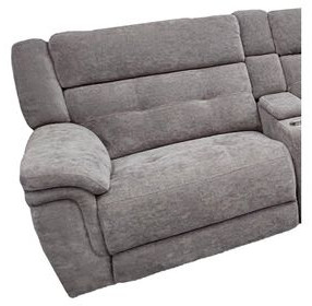 Richland Bristol Grey LAF Power Recliner With Power Headrest