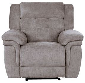 Richland Bristol Grey Power Recliner With Power Headrest