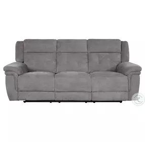 Silverwood Bristol Grey 90" Power Reclining Sofa with Power Headrest
