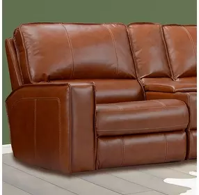 Rockford Verona Saddle LAF Power Recliner with Power Headrest