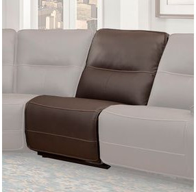 Spartacus Chocolate Armless Recliner
