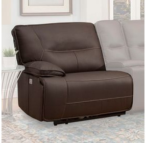 Spartacus Chocolate LAF Power Reclining Chair With Power Headrest