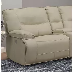 Spartacus Oyster LAF Power Reclining Chair With Power Headrest