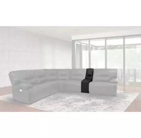 Spartacus Black Storage Console with USB