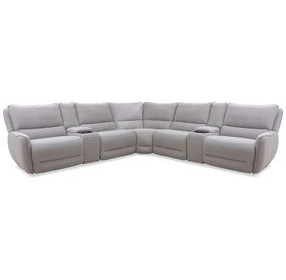 Stellar Bloke Cotton 7 Piece Modular Power Reclining Sectional
