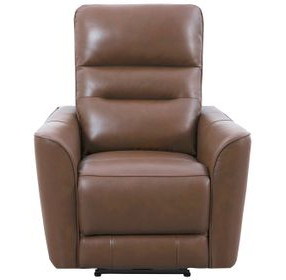 Taylor Brazilian Cocoa Leather Zero Gravity Power Recliner