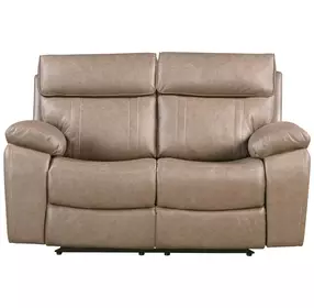 Theon Stokes Toffee Performance Fabric 65" Reclining Loveseat